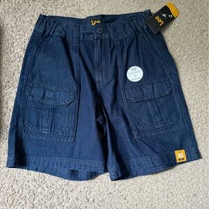 Men Lee Dark Blue Cargo Shorts size 30